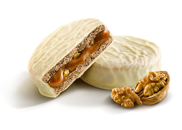 Pampa Direct Havanna Alfajor Nuez, White Chocolate with Nuts and Dulce de Leche (box of 6)