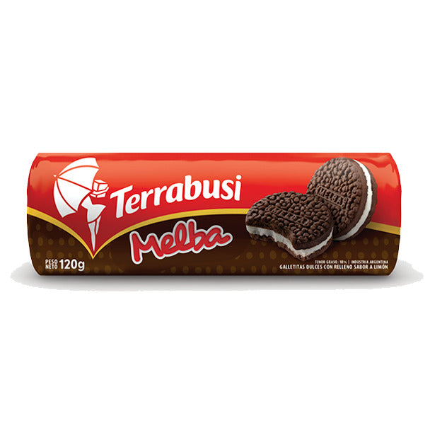 Pampa Direct Melba Chocolate Flavor Cookies with Cream Filling, 120 g / 4.2 oz (pack of 3)