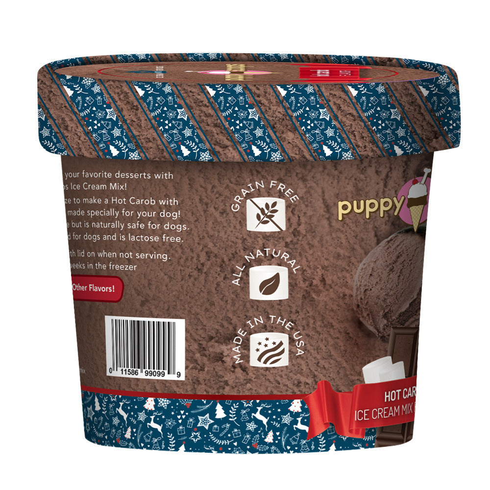 Puppy Cake Puppy Scoops Ice Cream Mix - Christmas Hot Carob, Cup Size, 2.32 oz