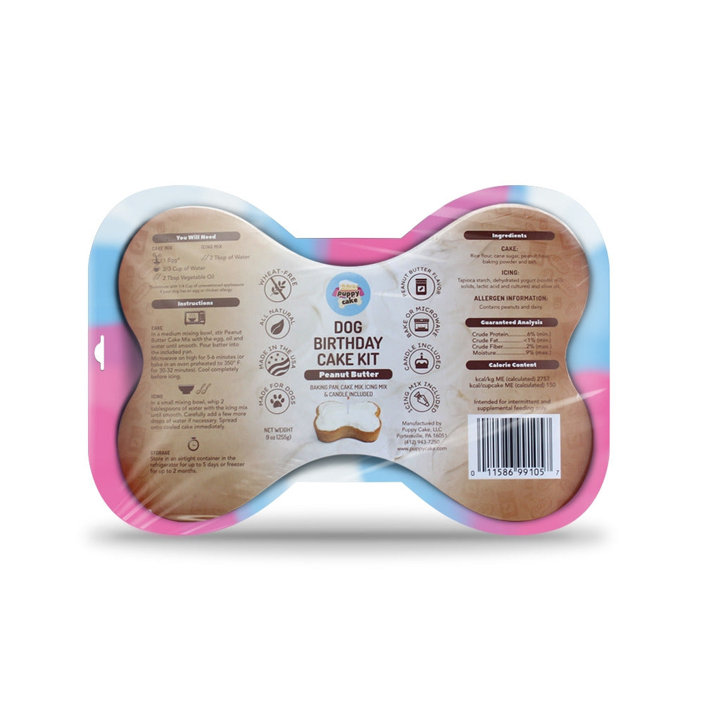 Puppy Cake Dog Birthday Cake Kit - Pumpkin