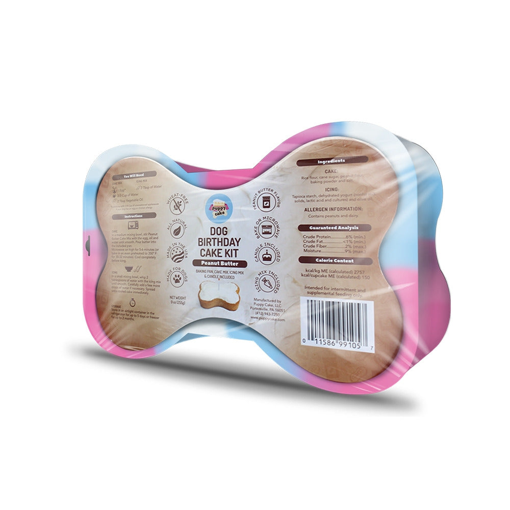 Puppy Cake Dog Birthday Cake Kit - Peanut Butter