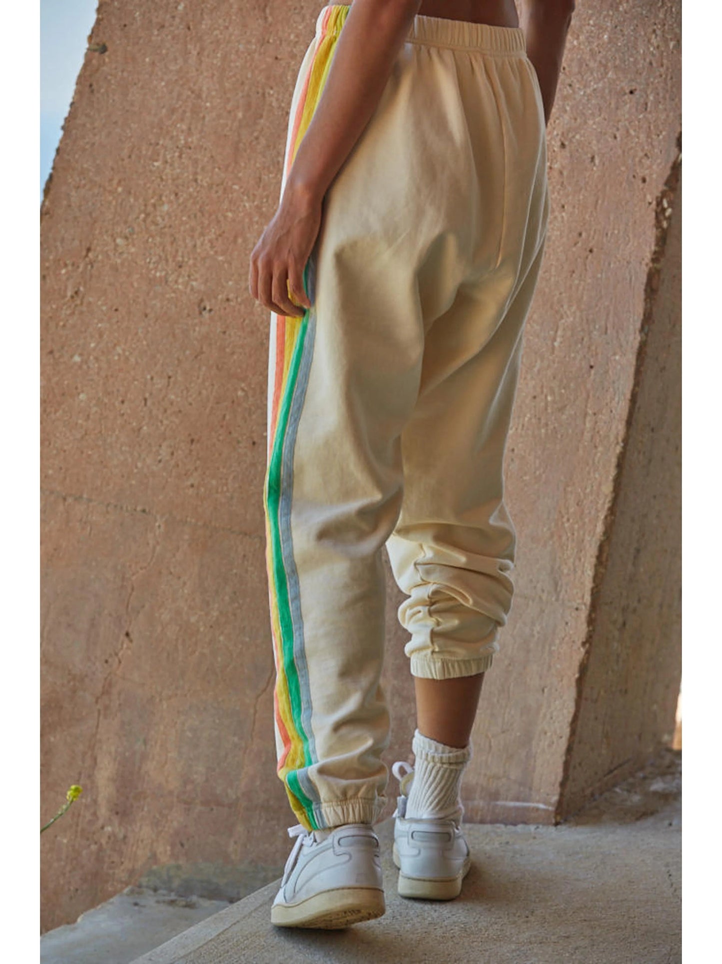 Ruby & Jenna Women's Striped Jogger