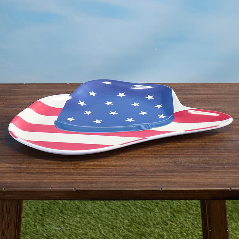 Cracker Barrel Melamine Cowboy Hat Platter