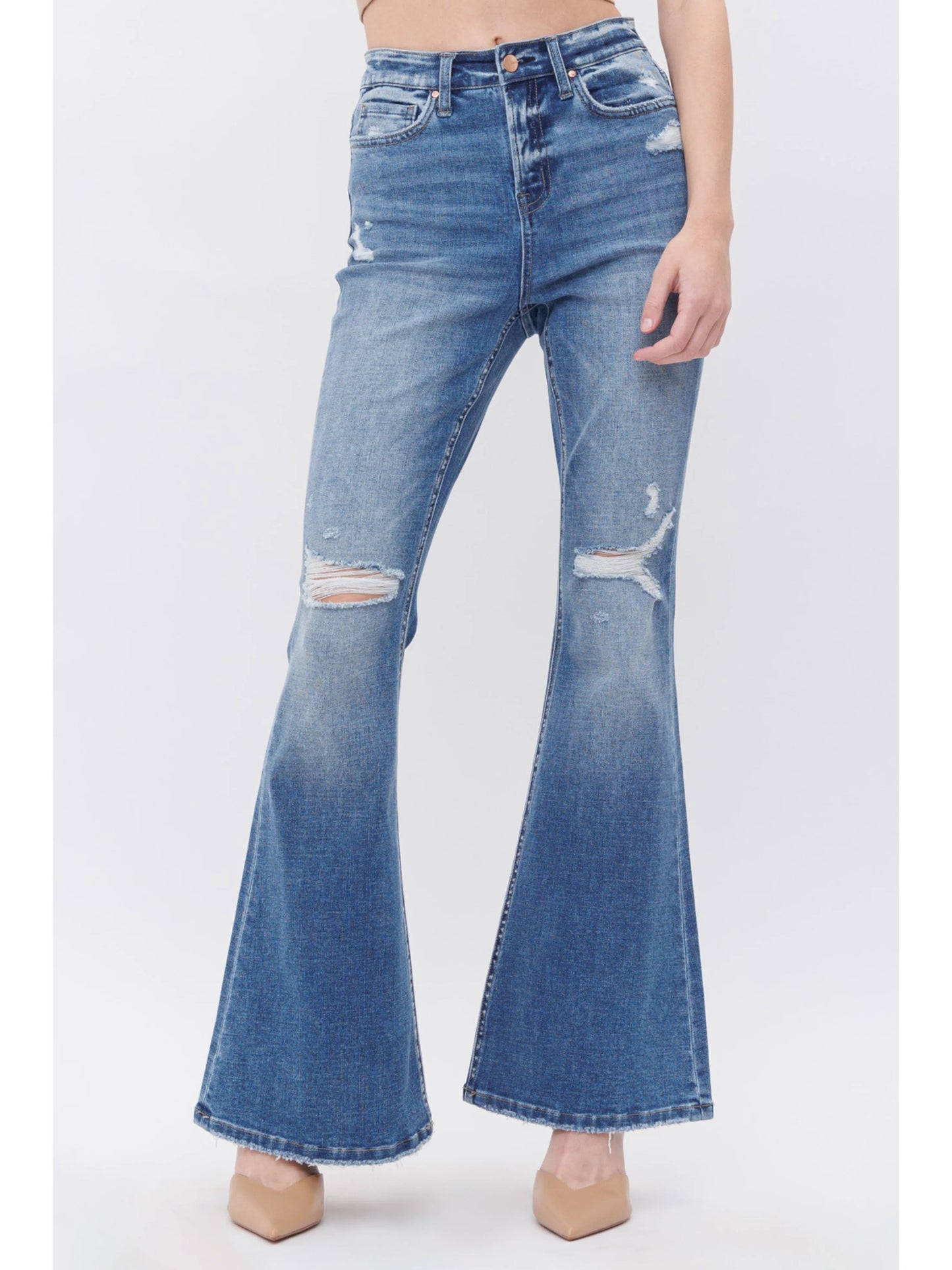 Ruby & Jenna Women's High Rise Flare