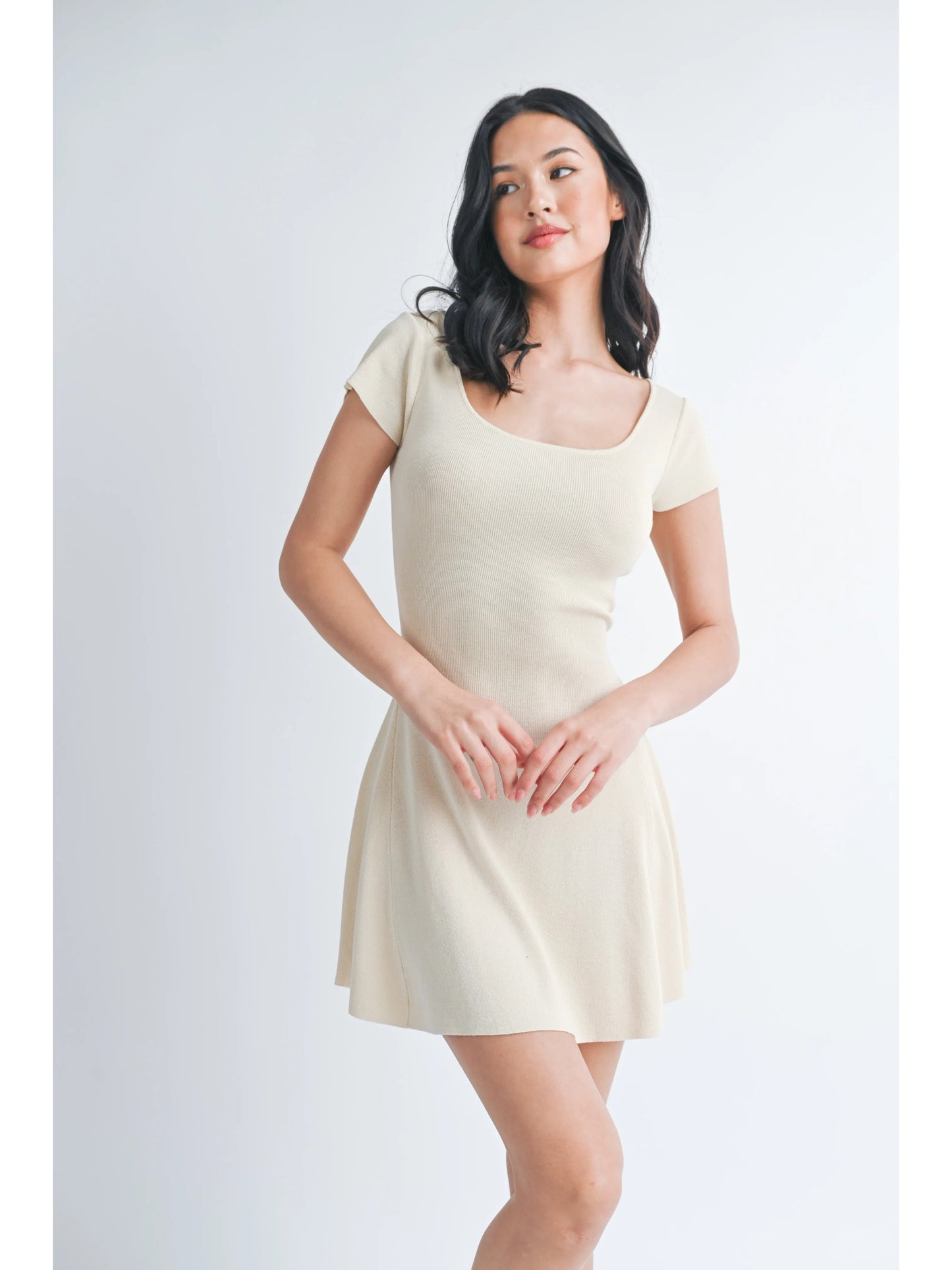 Ruby & Jenna Women's A Line Dress Cutout Back