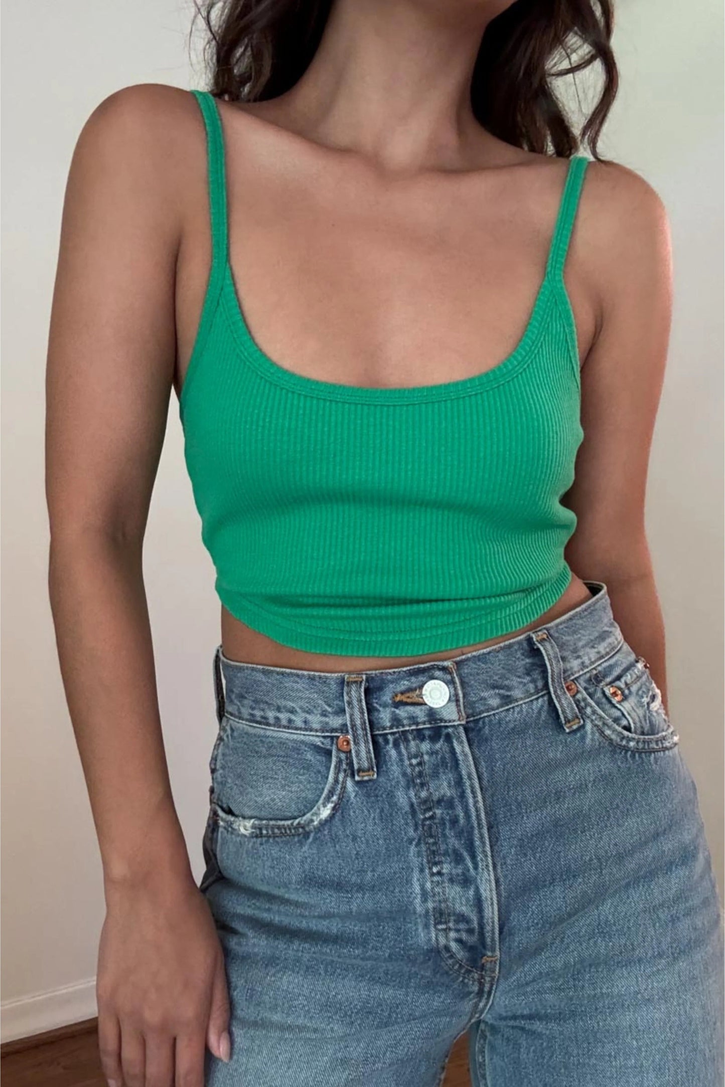 Ruby & Jenna Women's Double Layered Cami Top