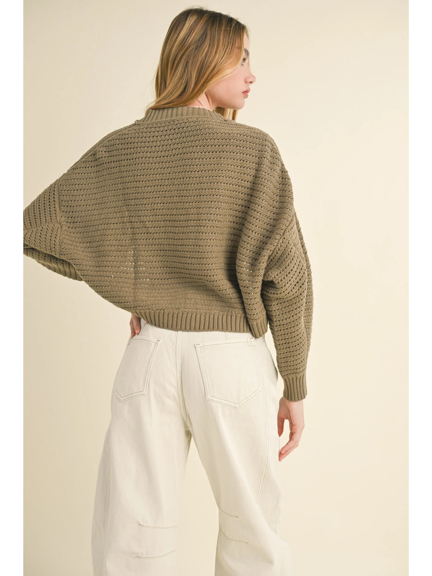 Ruby & Jenna Women's Shrug Style Sweater Cardigan