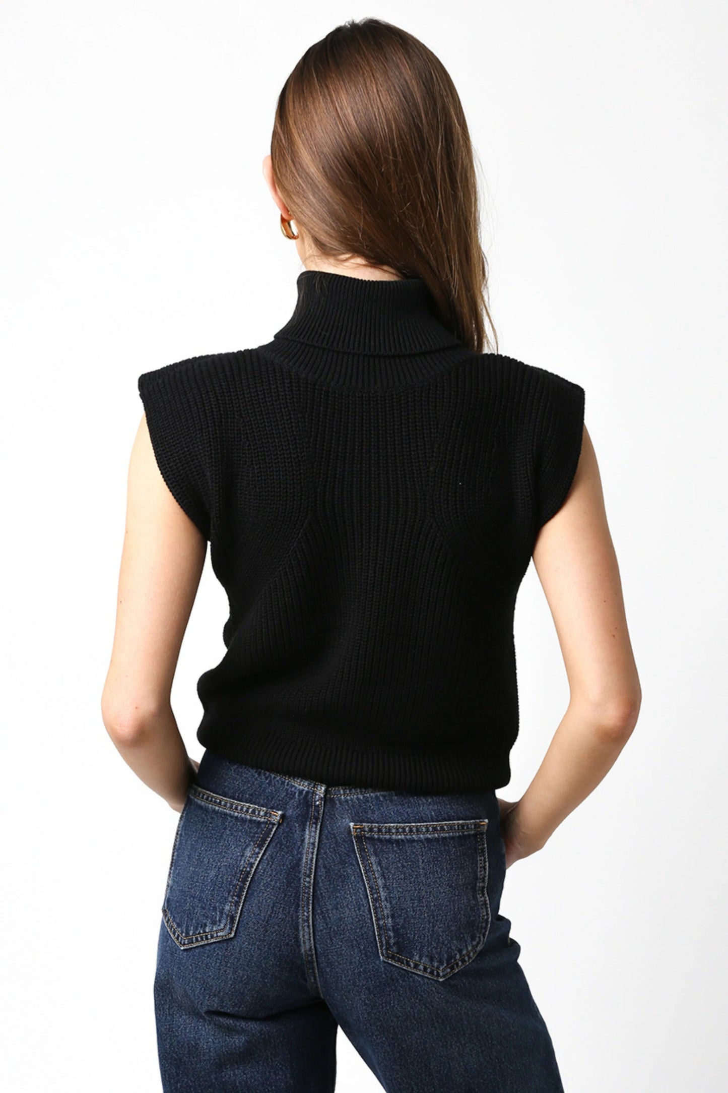Ruby & Jenna Women's Turtleneck Sweater Vest