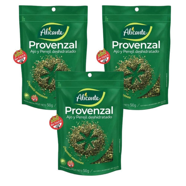 Pampa Direct Alicante Provenzal Provenzal Spice Garlic & Parsley, 50 g / 1.76 oz zipper pouch (pack of 3)