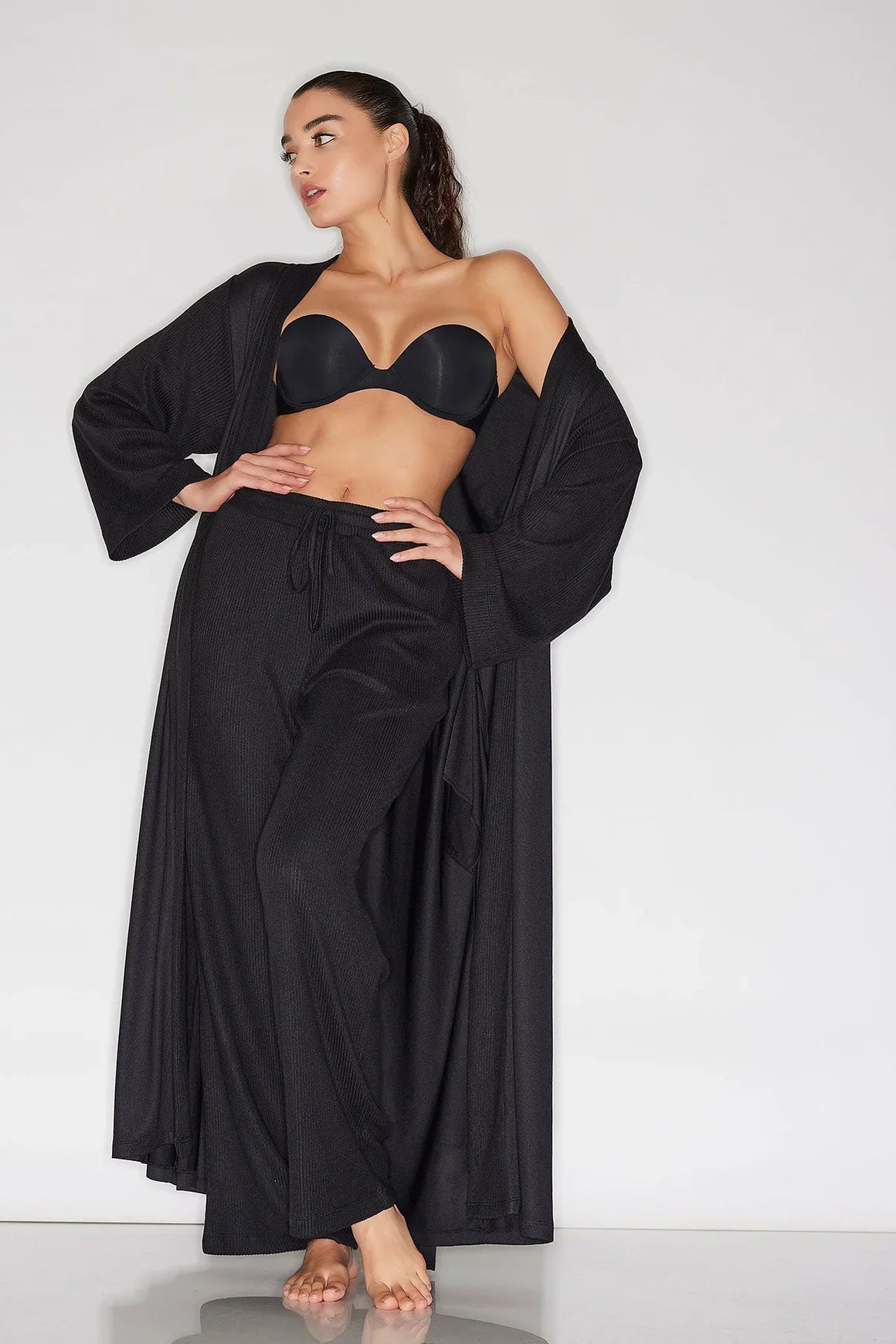 NATORI Eden Rib Knit Dream Robe