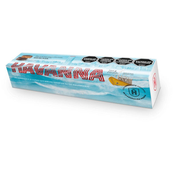 Pampa Direct Havanna Mar Del Plata Edition Alfajor with Dark Chocolate, Creamy Dulce de Leche & Sea Salt (box of 8)