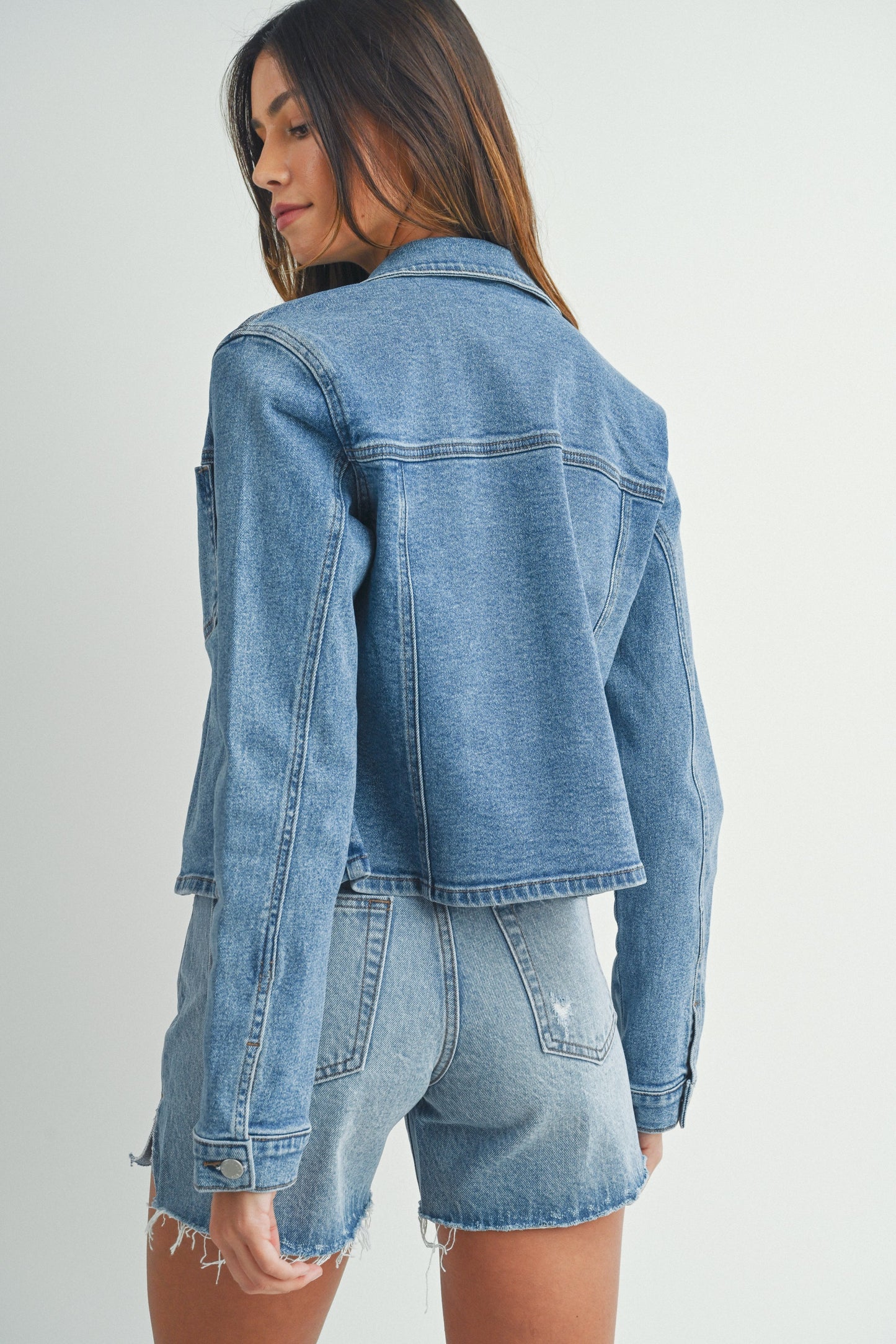 Ruby & Jenna Women's Stretch New Classic Jacket
