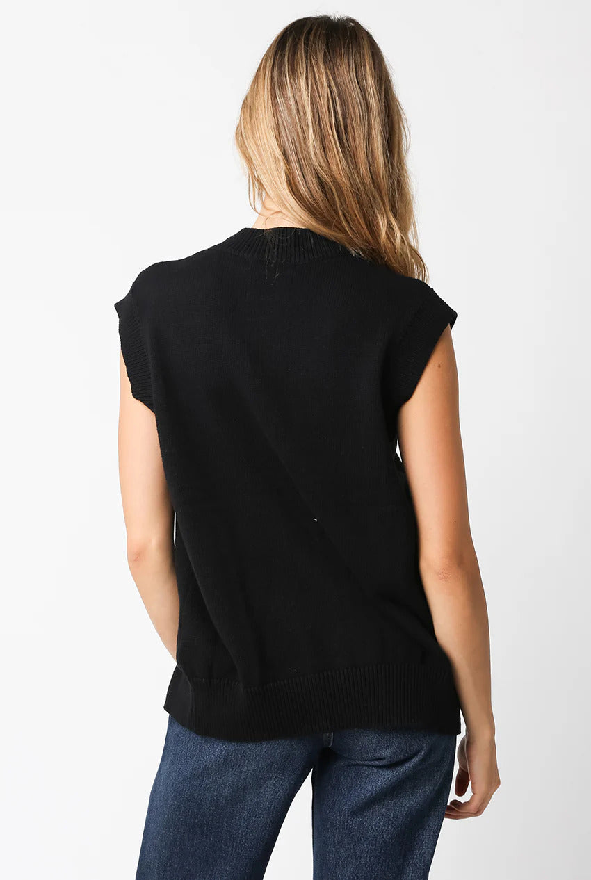 Ruby & Jenna Women's Buttondown Sweater Vest