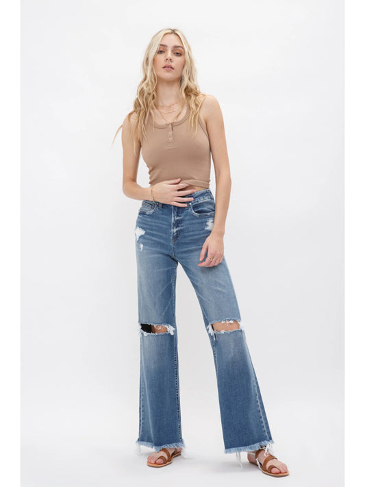 Ruby & Jenna Women's Mica- High Rise Wide Leg