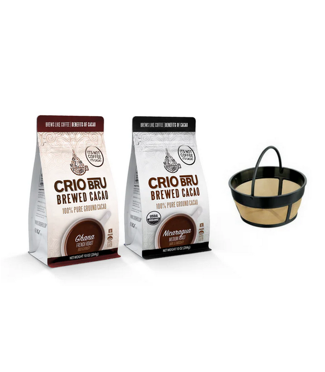 Crio Bru Starter Kit w/ Coffee Maker Basket-Style Filter
