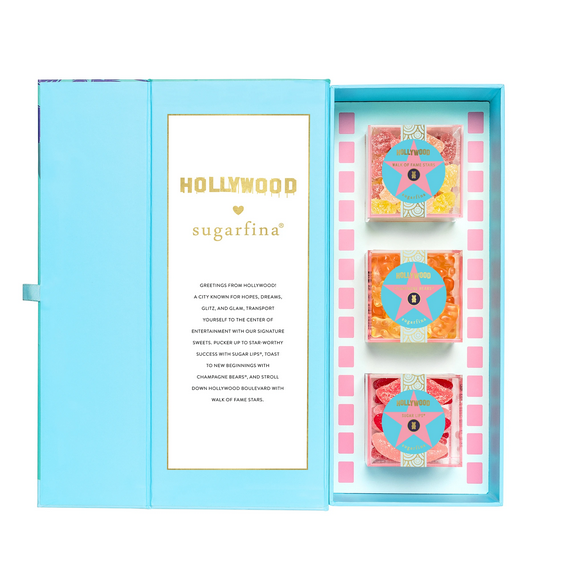 Sugarfina Hollywood x Sugarfina Convertible 3 Piece Candy Bento Box