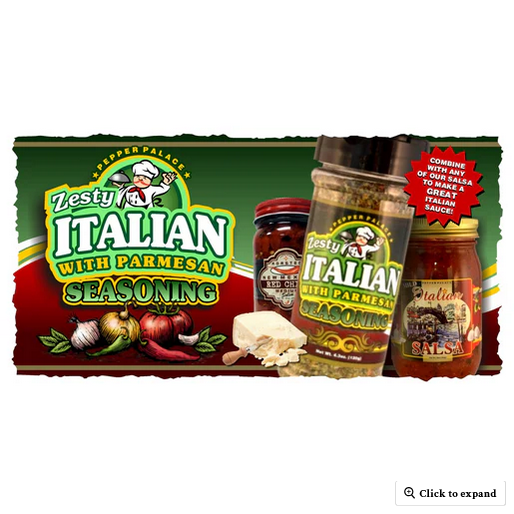 Pepper Palace Zesty Italian with Parmesan Seasoning