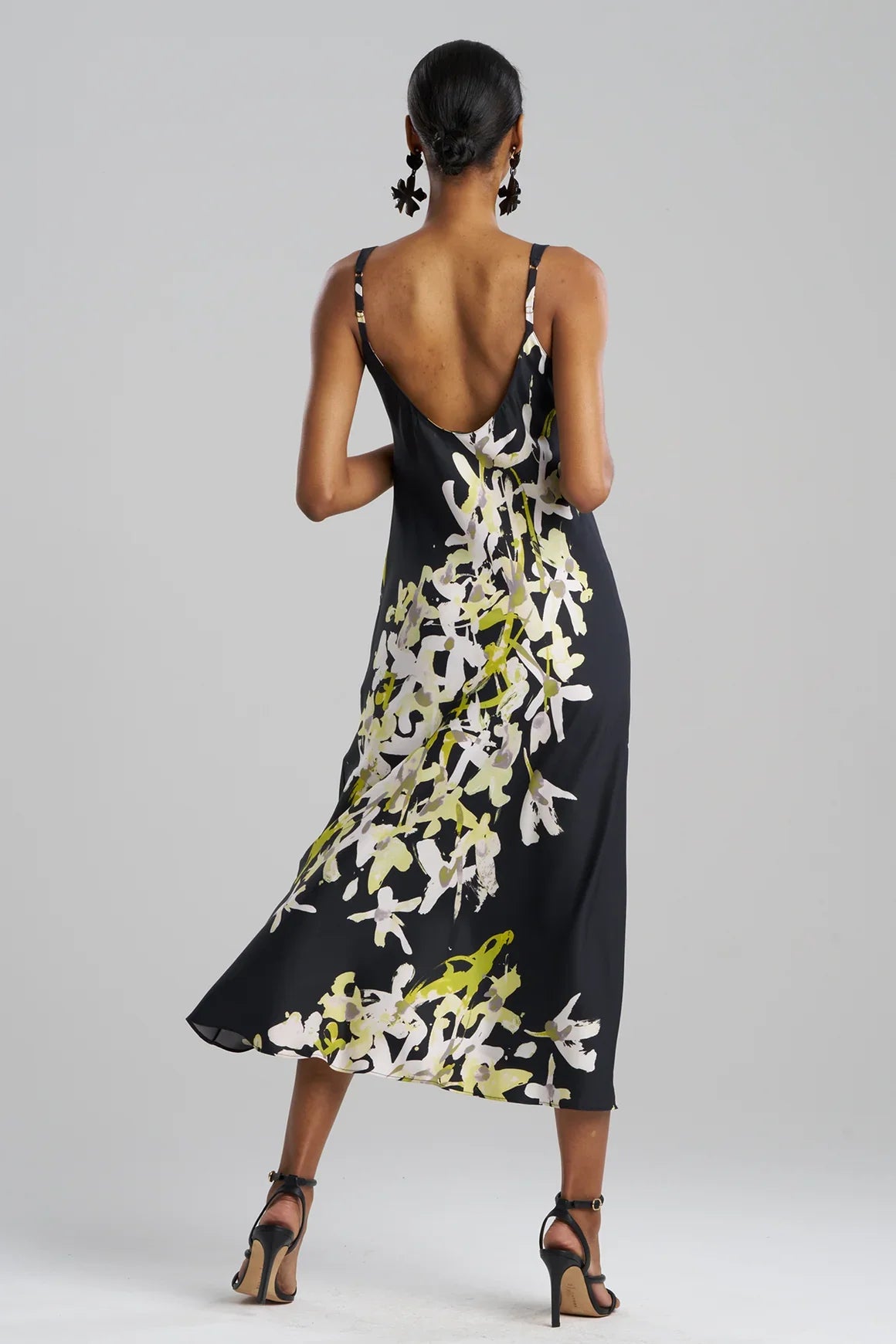 Natori Sumi-E Slip Dress - Black