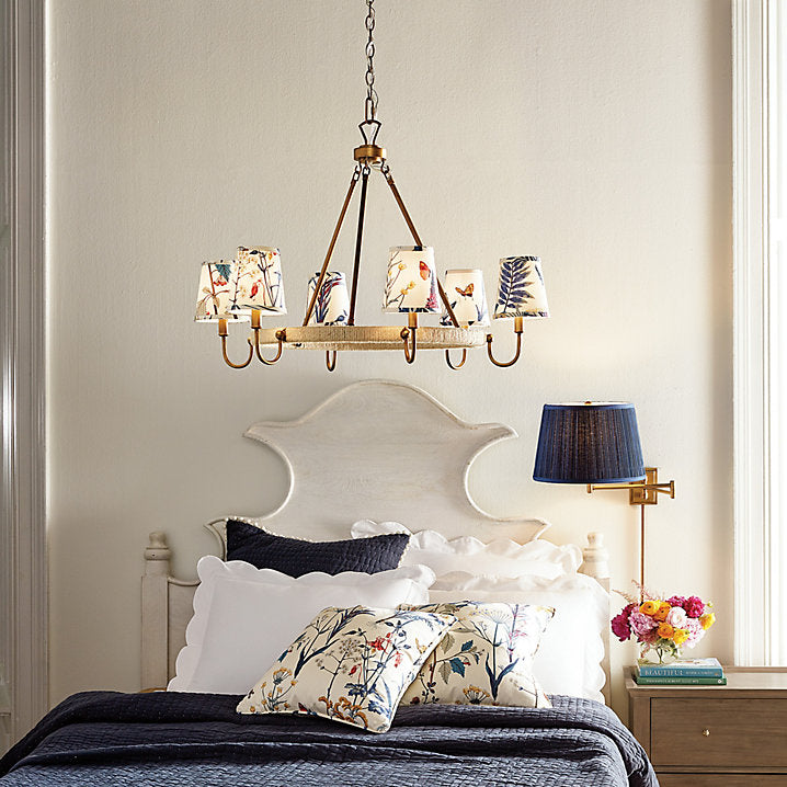 Ballard Designs Savannah 6-Light Jute Wrapped Chandelier