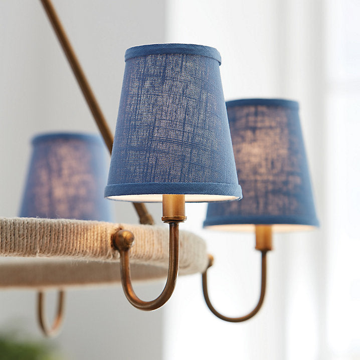 Ballard Designs Savannah 6-Light Jute Wrapped Chandelier