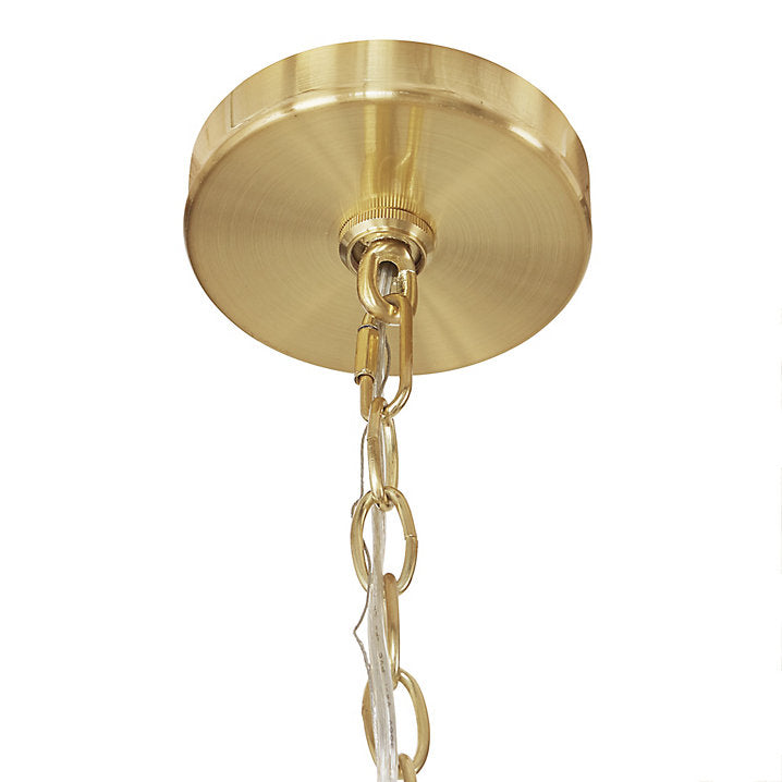 Ballard Designs Ada Enamel Pendant - Taupe