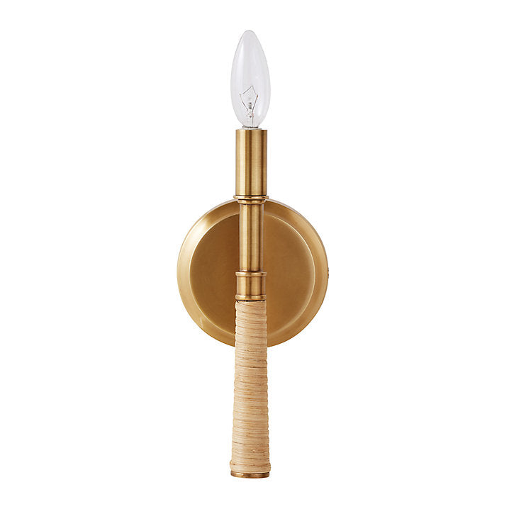 Ballard Designs Desta 1-Light Rattan Sconce - Desta 1-Light Rattan Sconce