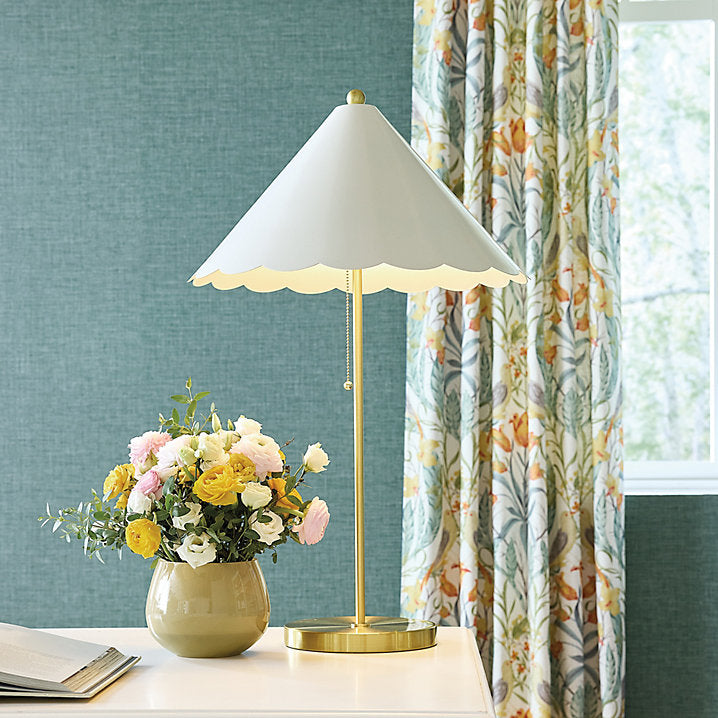 Ballard Designs Ariel Scalloped Table Lamp