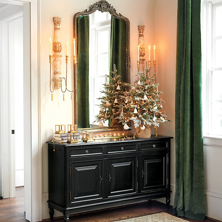 Ballard Designs Suzanne Kasler 3' Flocked Fraser Fir Tabletop Tree