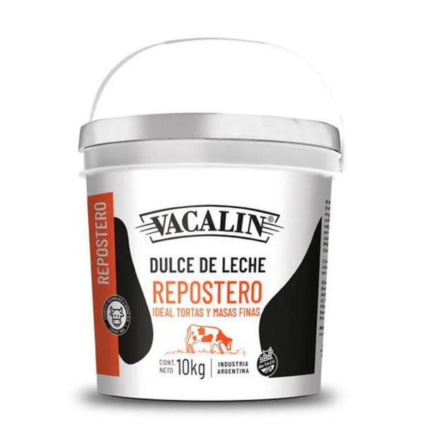 Pampa Direct Vacalin Dulce de Leche Reposteria, Confectioner's Thicker Milk Confiture for Bakeries, Cakes and Pastry, 10 kg / 22 lb plastic bin (4 plastic bins)