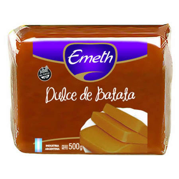 Pampa Direct Emeth Dulce de Batata Sweet Potato Jelly with Subtle Vanilla, 500 g / 1.1 lb sealed bar