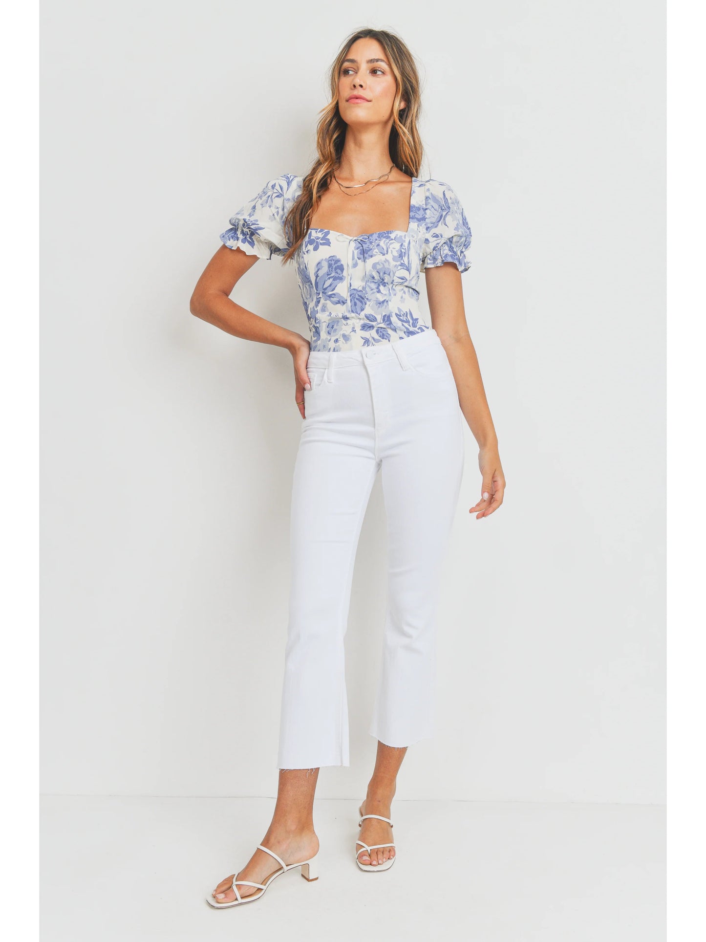 Ruby & Jenna Women's Just Black- HR Tonal Crop Flare