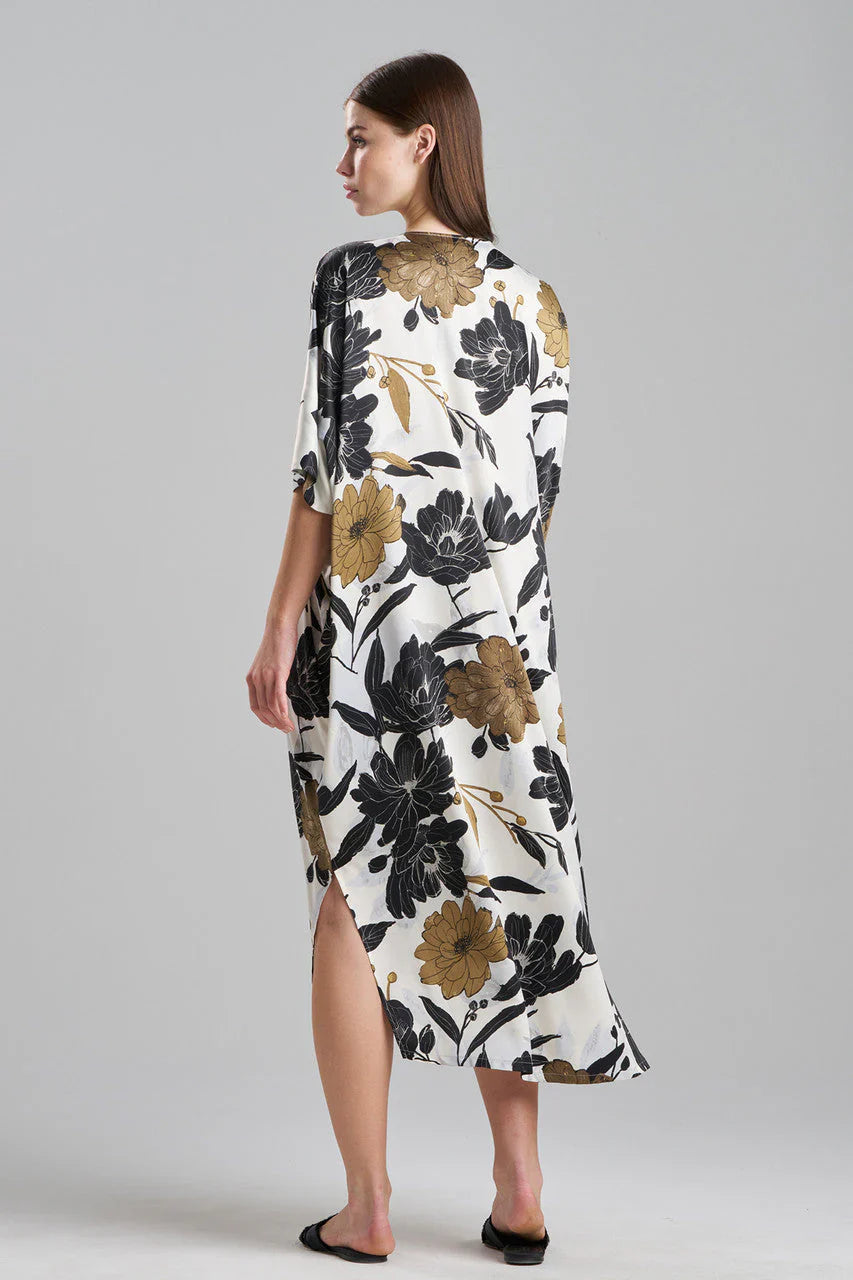 NATORI Talitha Crepe A-Line Belted Shirtdress