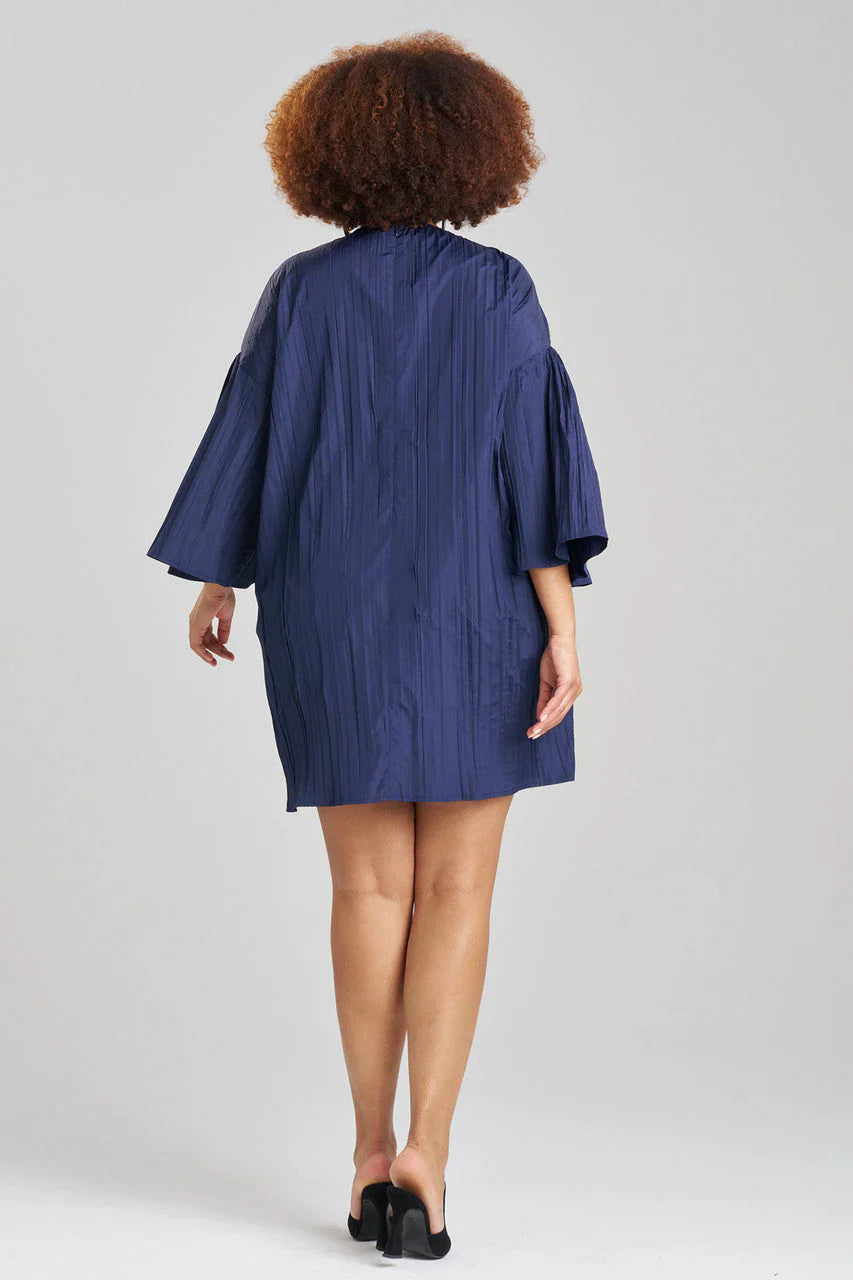 NATORI Taffeta Plisse Dress