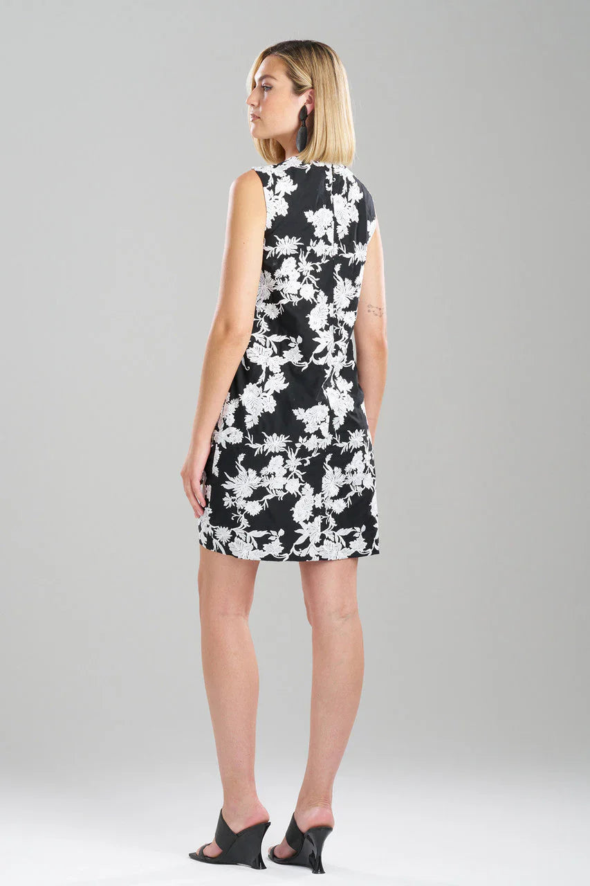 NATORI Tangier Embroidered Cotton Dress