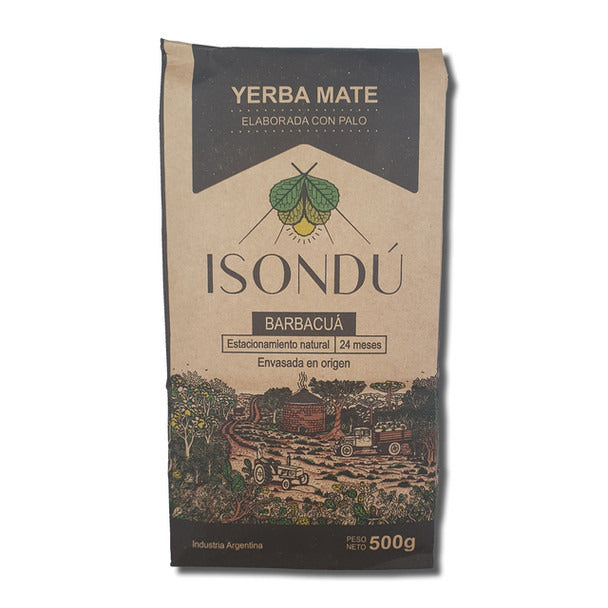 Pampa Direct Isondú Yerba Mate Con Palo Barbacua, 24 Month Natural Aging (500 g / 1.1 lb)