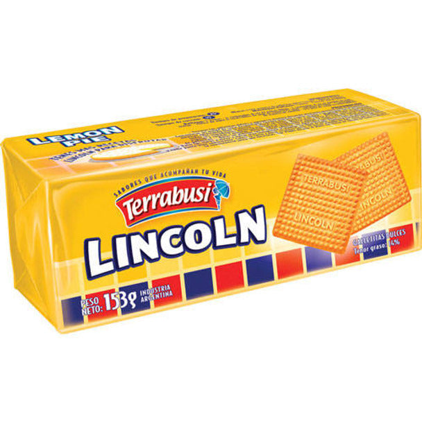 Pampa Direct Lincoln Terrabusi Sweet Cookies Vanilla & Sweet Lemon Flavor, 153 g / 5.4 oz (pack of 3)