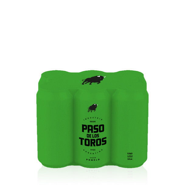 Pampa Direct Paso de Los Toros Pomelo Canned Grapefruit Soda, 269 ml / 9.1 fl oz (sixpack)