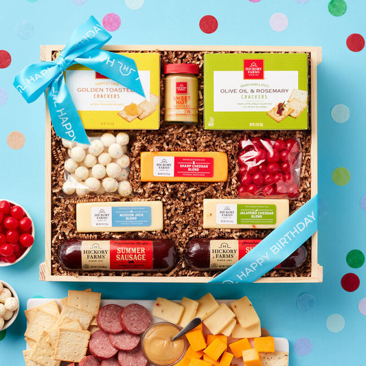 Hickory Farms Birthday Gift Crate