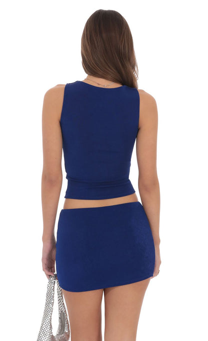 Lucy In The Sky Two Piece Set in Blue
