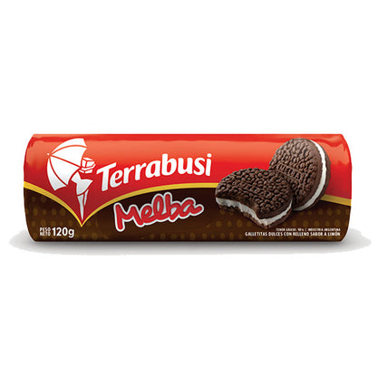 Pampa Direct Melba Chocolate Flavor Cookies with Cream Filling, 120 g / 4.2 oz (pack of 3)