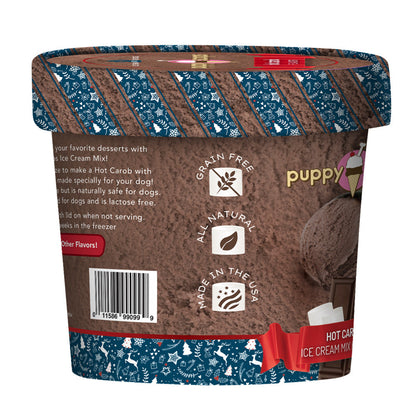 Puppy Cake Puppy Scoops Ice Cream Mix - Christmas Hot Carob, Cup Size, 2.32 oz