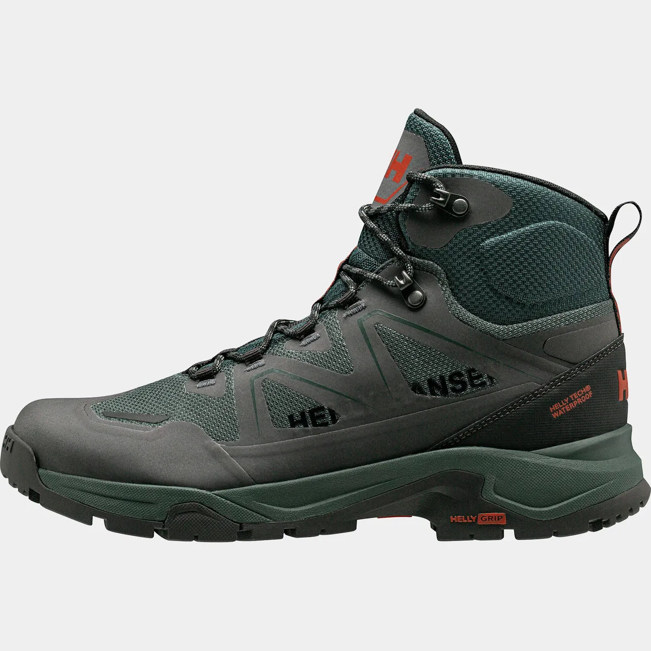 Helly Hansen Men's Cascade HELLY TECH Waterproof Mid Cut Hiking Boots - 495 DARKEST SPR