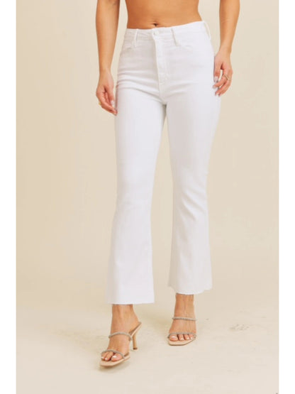 Ruby & Jenna Women's Just Black- HR Tonal Crop Flare