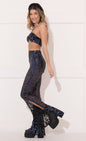 Lucy In The Sky Sequin Halter Two Piece Set in Black