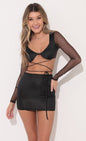 Lucy In The Sky Sequin Two Piece Set in Black