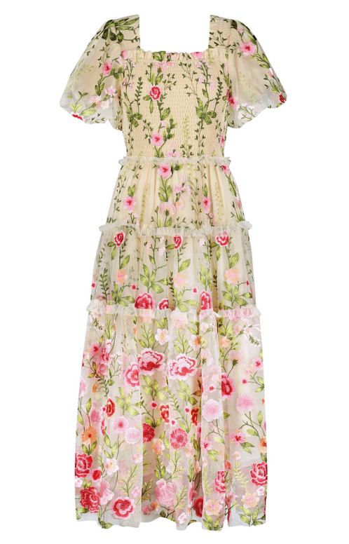 JessaKae Rose Dress - Cream