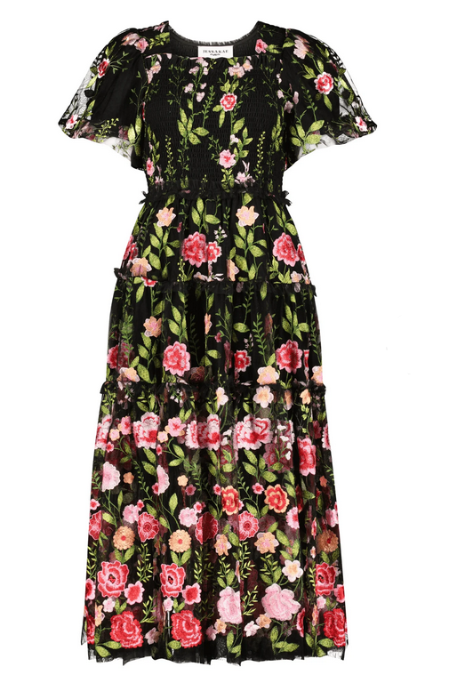 JessaKae Rose Dress - Black