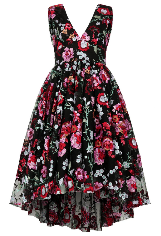 JessaKae Ebony Rose Dress - Black
