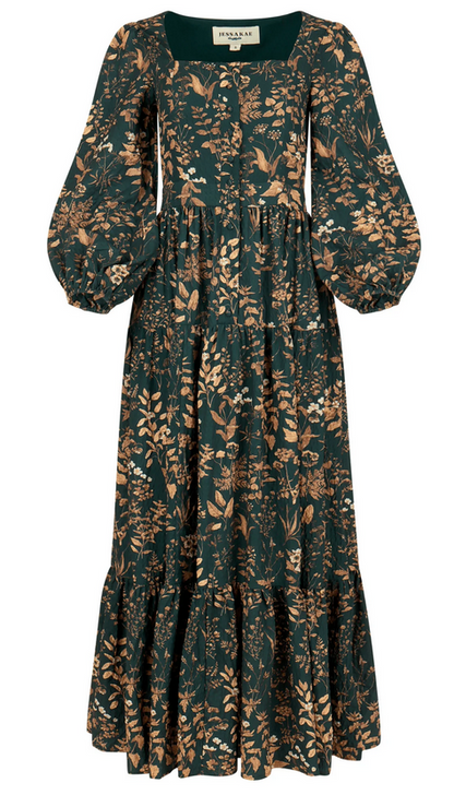 JessaKae Fern Dress - Dark Green
