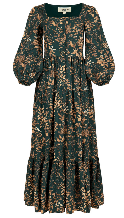 JessaKae Fern Dress - Dark Green